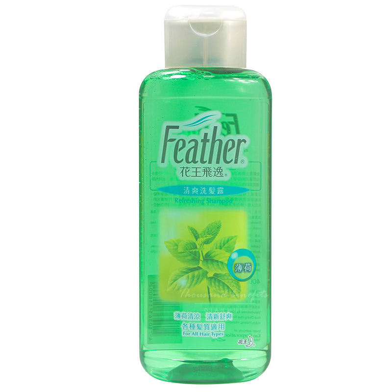 Kao Feather Refreshing Shampoo 花王飛逸清爽洗髮露 400ml Beauty Garden Canada