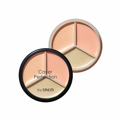 The Saem Cover Perfection Triple Pot Concealer 完美三色遮瑕膏 (4 colors /4 色)