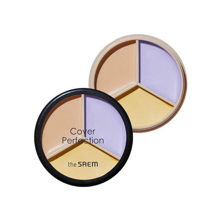 The Saem Cover Perfection Triple Pot Concealer 完美三色遮瑕膏 (4 colors /4 色)