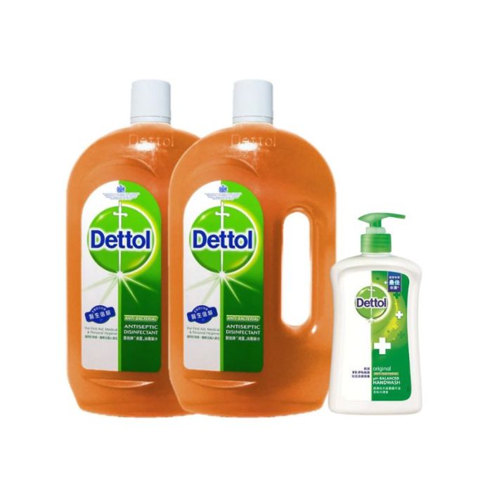 DETTOL Antiseptic Disinfectant Set 滴露消毒藥水套裝 (1.2L x 2)