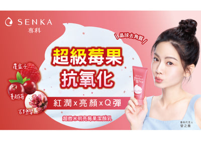 Shiseido Senka Perfect Whip Beauty Foam Berry Bright 資生堂超微米明亮莓果潔顏乳 100g