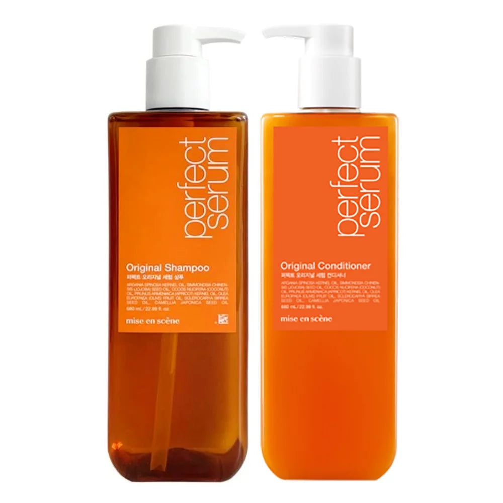 Mise En Scene Perfect Serum Original Shampoo/Conditioner 愛茉莉完美修護精油洗髮露/護髮素 680ml