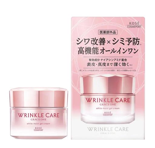 Kose Wrinkle Care Grace One White Moist Gel Cream 高機能真皮修復活肌美白面霜 100g