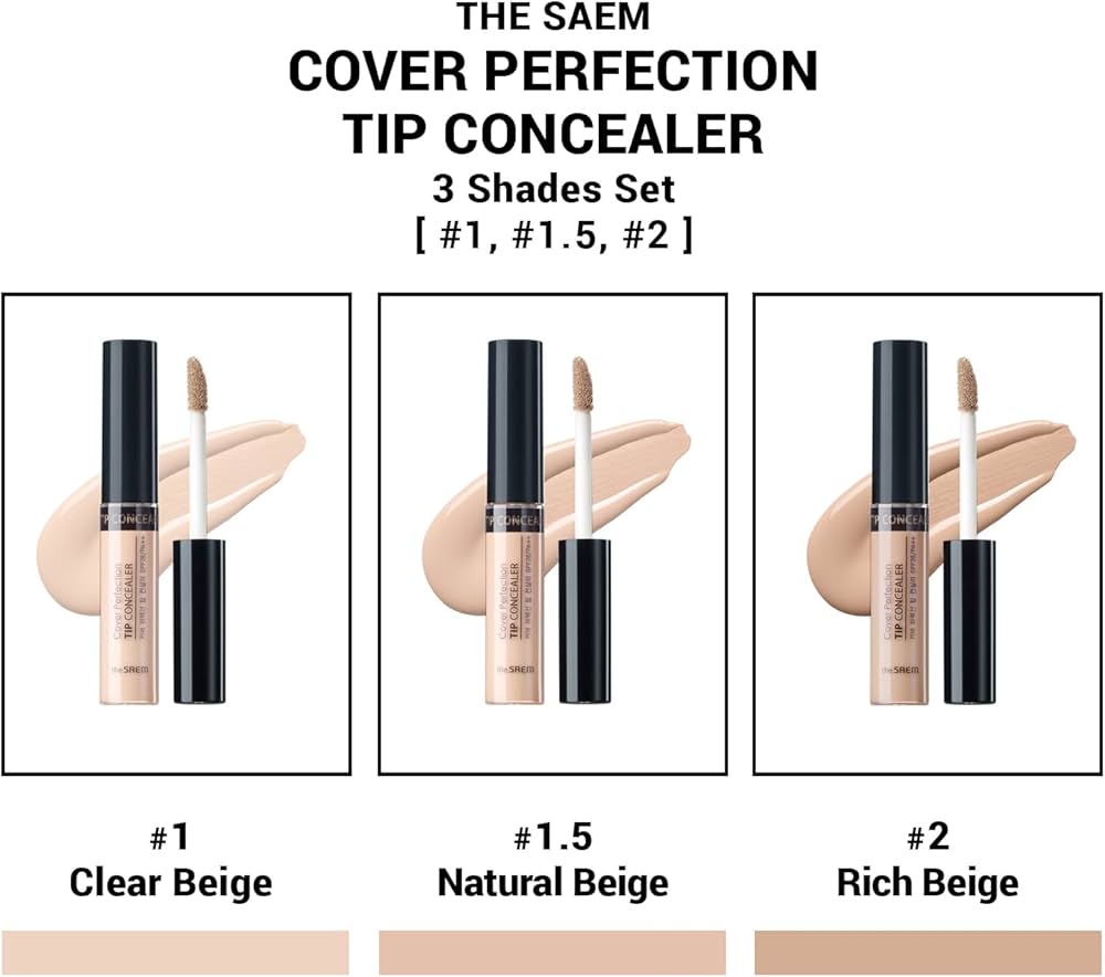 The Saem Cover Perfection Tip Concealer 完美遮瑕膏 (3 colors /3 色)