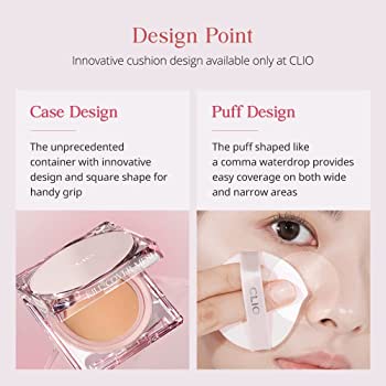 CLIO Kill Cover Mesh Glow Cushion 網狀明亮氣墊 SPF50+ PA++++ 15gx2 (3 types/3款)