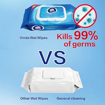 Vinda Antibacterial Wipes 80pcs