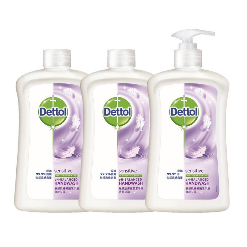 Dettol Anti Bacterial Hand Wash Set [Sensitive] 滴露潔手液套裝【敏感肌膚】500g x3