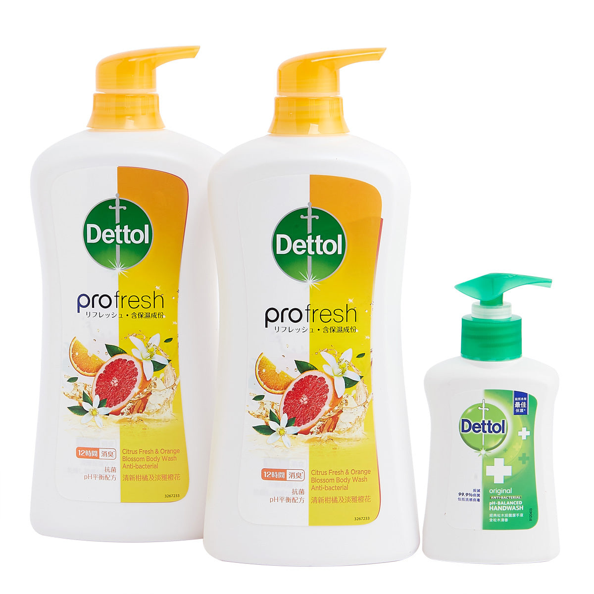DETTOL Profresh Body Wash Set [Citrus Fresh & Orange Blossom] 滴露沐浴露套装【清新柑橘及淡雅橙花】