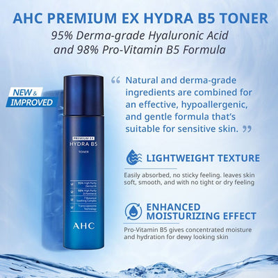 AHC Premium EX Hydra B5 Toner 玻尿酸爽膚水 140ml