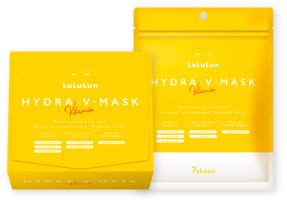 Lululun Hydra Vitamin Mask 維他命亮白提拉面膜 (2 types/2款)