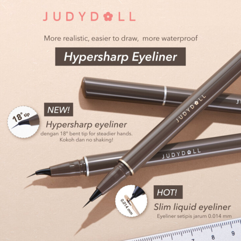 Judydoll Hyper Sharp Eyeliner 橘朵精準勾勒眼綫液筆 (2 colors/2色) 400mg