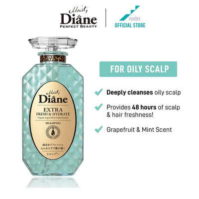 Moist Diane Extra Fresh & Hydrate Shampoo/Treatment 香水清新水感抗頭皮屑洗髮水/護髮素 450ml