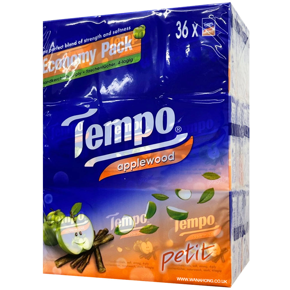 Tempo Petit 4ply Handkerchiefs 德寶紙巾 (Applewood 青蘋果) 36pcs