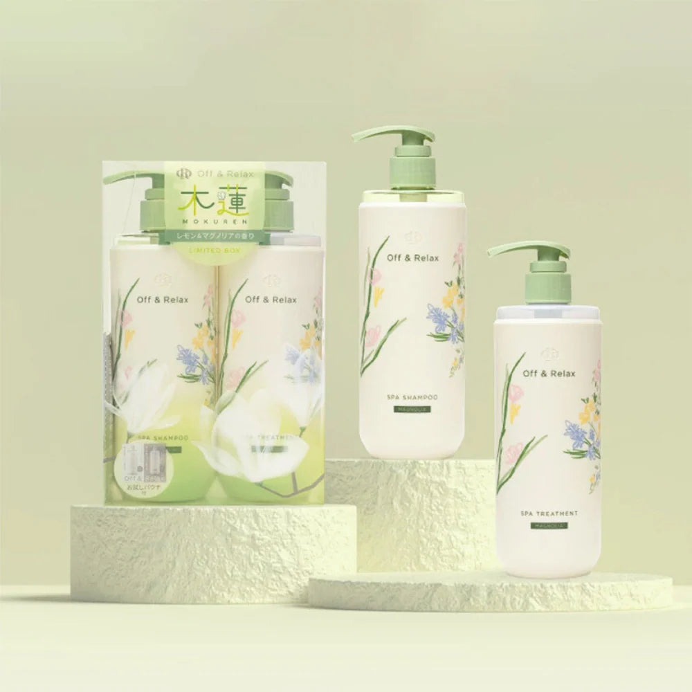 OR Off & Relax Hot Spring Water SPA Mokuren Shampoo & Treatment Set 溫泉水木蓮修護洗護套裝 460mlx2