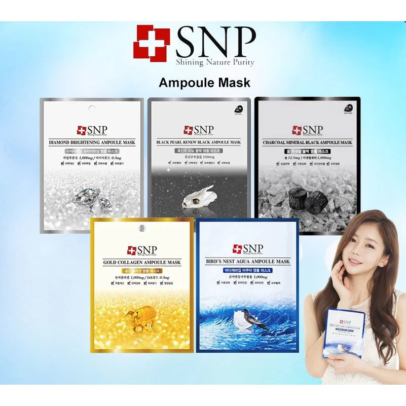 SNP Ampoule Mask 安瓶面膜 (5 types/5款) 10pcs