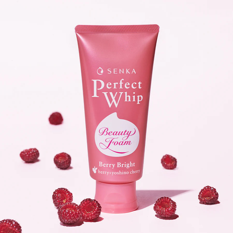 Shiseido Senka Perfect Whip Beauty Foam Berry Bright 資生堂超微米明亮莓果潔顏乳 100g