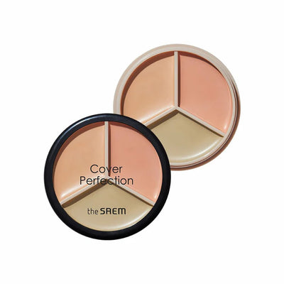 The Saem Cover Perfection Triple Pot Concealer 完美三色遮瑕膏 (4 colors /4 色)