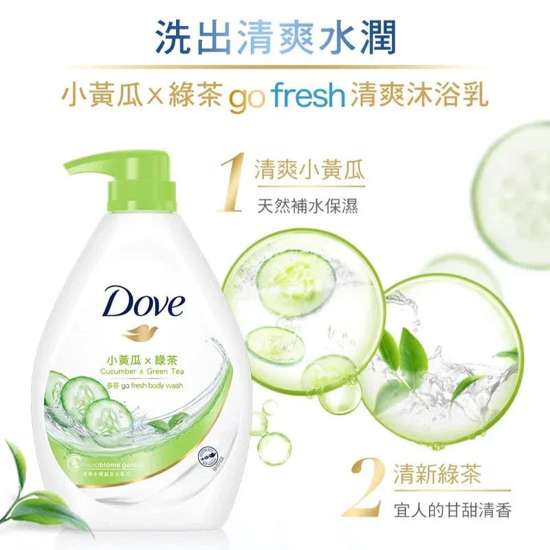 DOVE Body wash Cucumber x Green Tea 多芬 沐浴露 小黃瓜x綠茶 900g