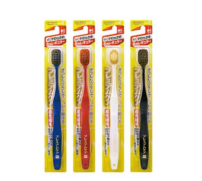 Ebisu Toothbrush 惠白氏6系列 普通軟毛牙刷 61號 (Color will be randomly sent/顏色隨機發) 1pcs