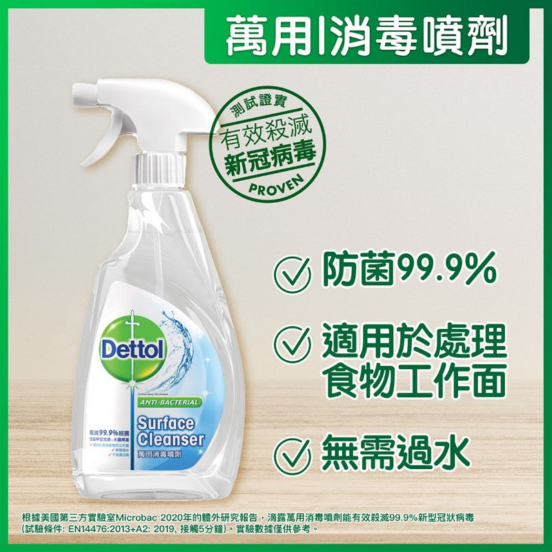 Dettol Anti-Bacterial Surface Cleanser 滴露萬用消毒噴劑 500ml