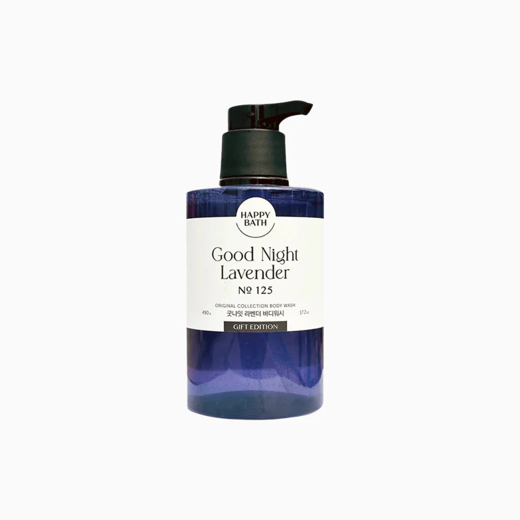 Happy Bath Good Night Lavender No125 Body Wash 晚安舒緩薰衣草沐浴露 490g