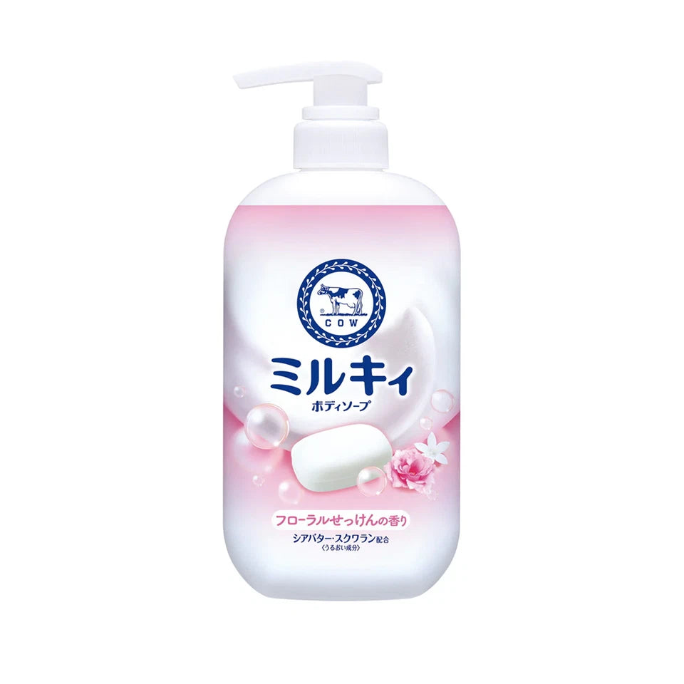 COW MILKY BODY SOAP 牛乳石鹼保濕泡沫沐浴露 500ml (3 types/3款)