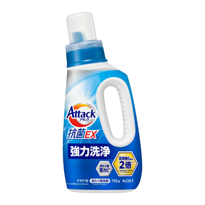 KAO Attack Antibacterial EX Liquid Laundry Detergent 花王 Attack 抗菌EX 洗衣液 750g (2 types/ 2款)