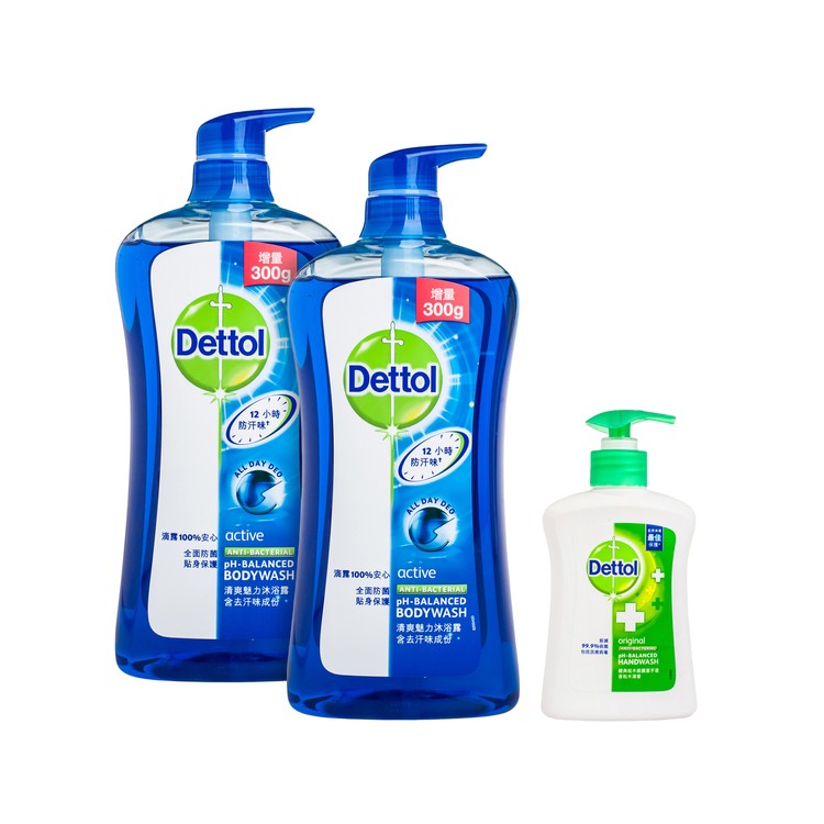 DETTOL pH-Balanced Body Wash Set【Active】滴露沐浴露套装【清爽魅力】