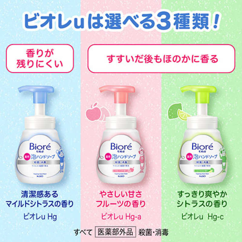 KAO Biore U Foaming Hand Wash Pump 花王U泡沫洗手液 240ml