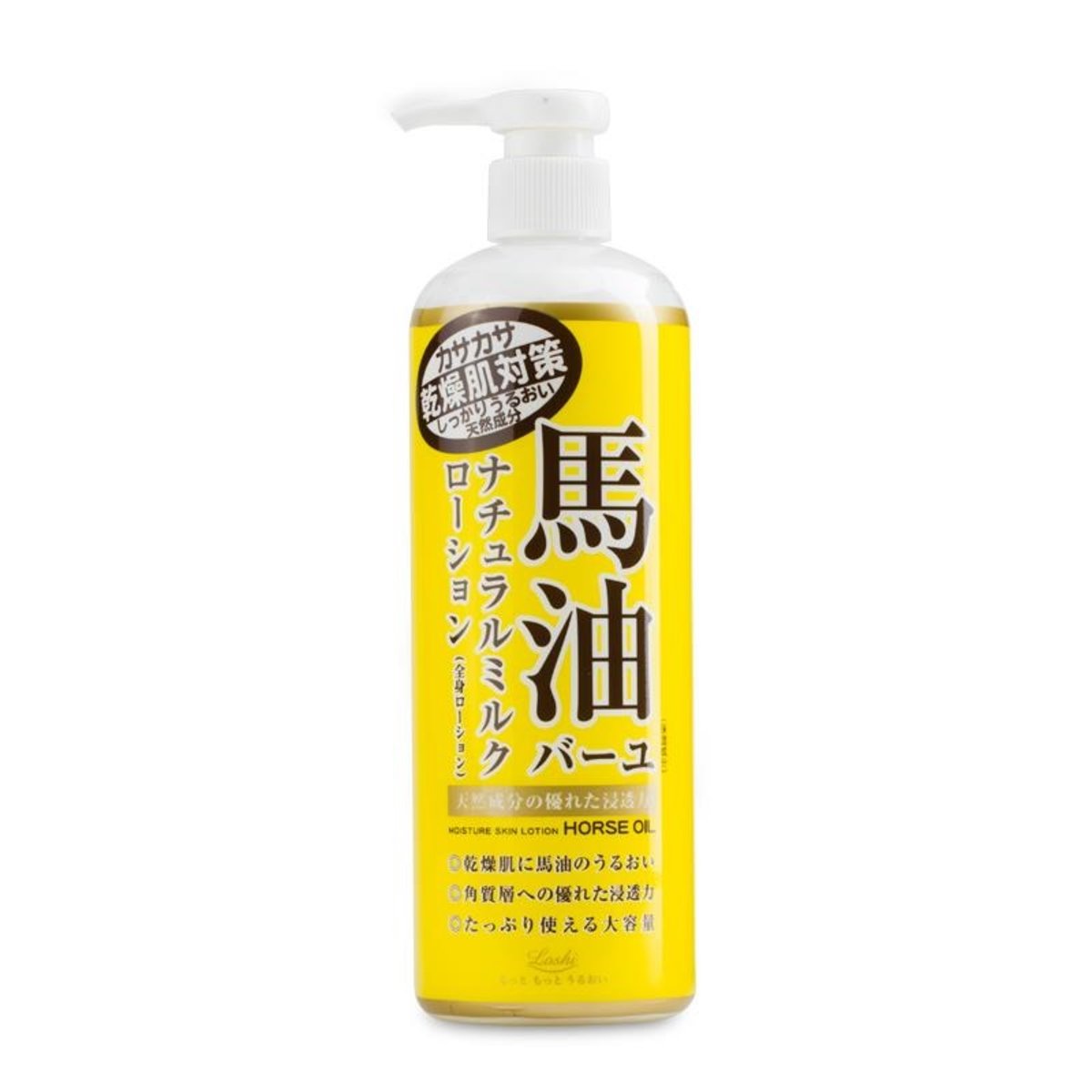 Loshi Horse Oil Moisture Skin Lotion 日本純天然馬油護膚霜 485ml