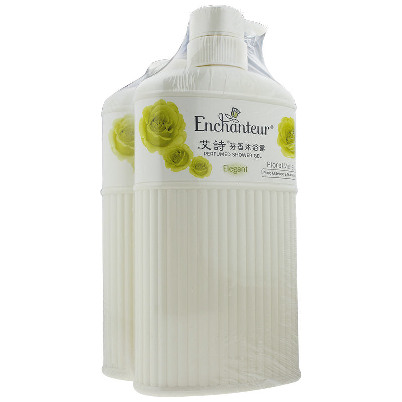 Enchanteur Perfumed Shower Gel【Elegant】艾詩 芬香沐浴露套裝【雅倩花香】550ml+550ml