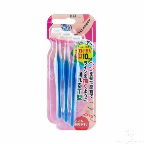KAI 10mm Petite Eyebrow Razor 貝印刮眉刀 3pcs