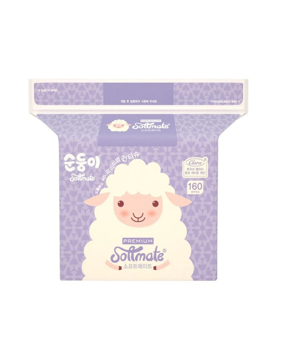 Softmate Premium Cleansing Towel 洗臉巾 160pcs