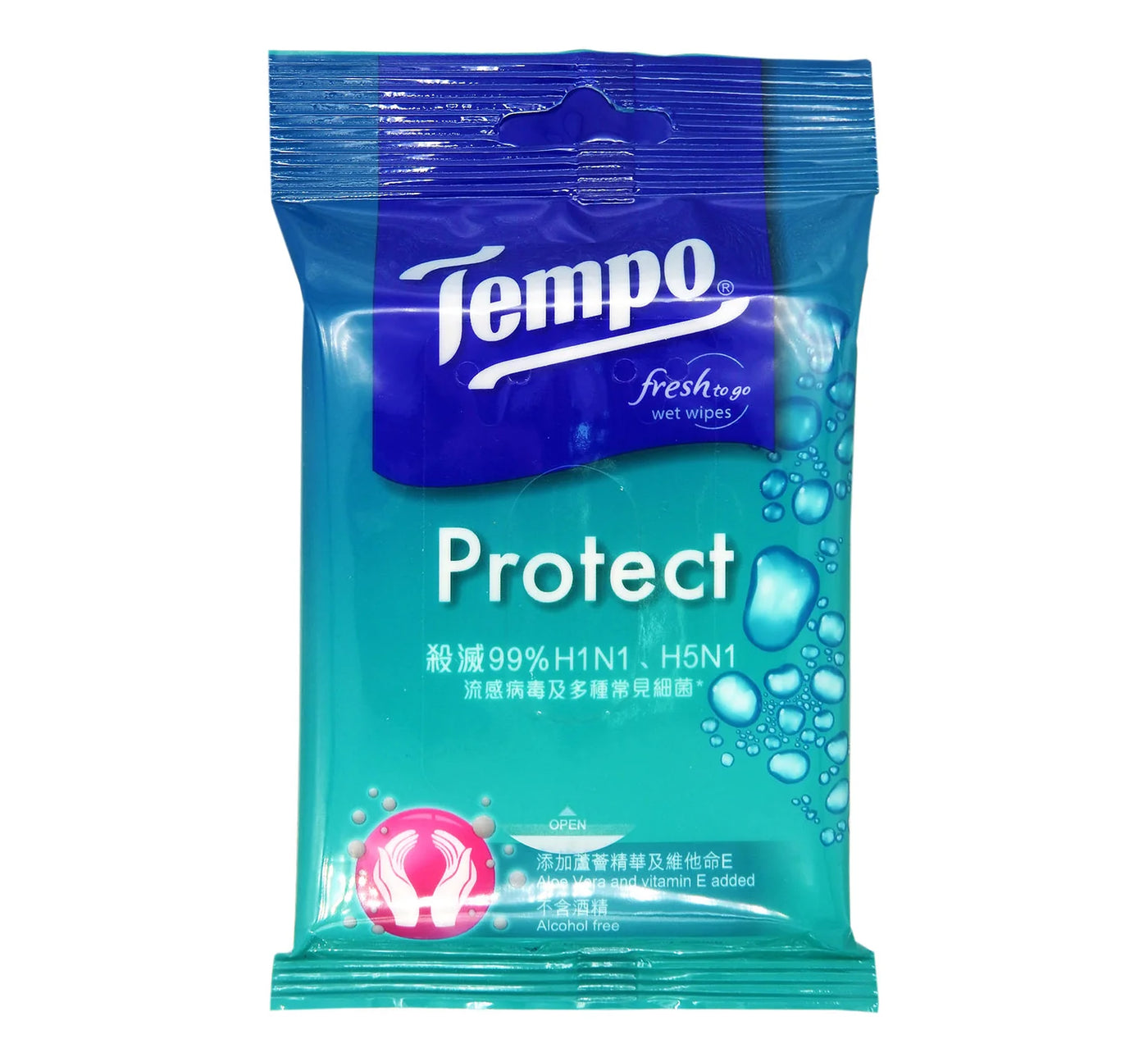 Tempo Protect Disinfecting Wet Wipes 德寶抗菌倍護濕紙巾 10pcs