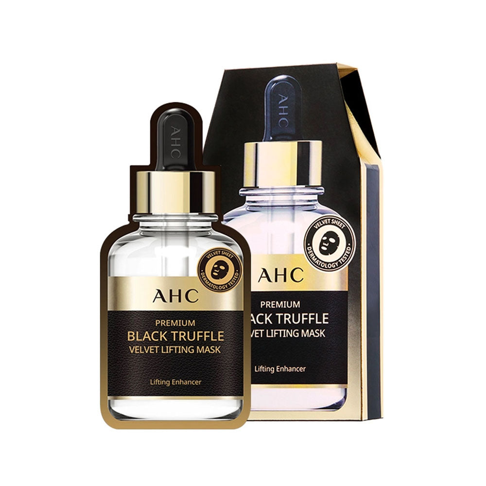 AHC Premium Black Truffle Velvet Lifting Mask 高級黑松露絲絨提拉面膜 5pcs