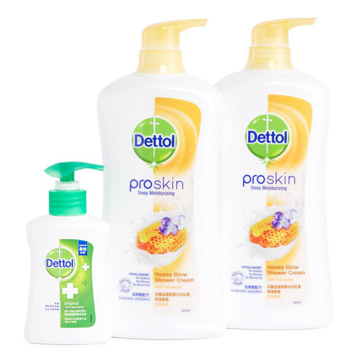DETTOL Proskin Shower Cream Set 【Honey Glow】滴露沐浴露套装【潤澤蜜糖】